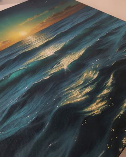 The Sea Glows | Original Oil Painting